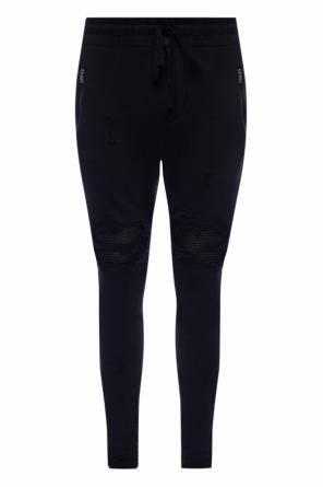 Leather-lined sweatpants, zdjęcie 1 Leather-lined sweatpants od Amiri